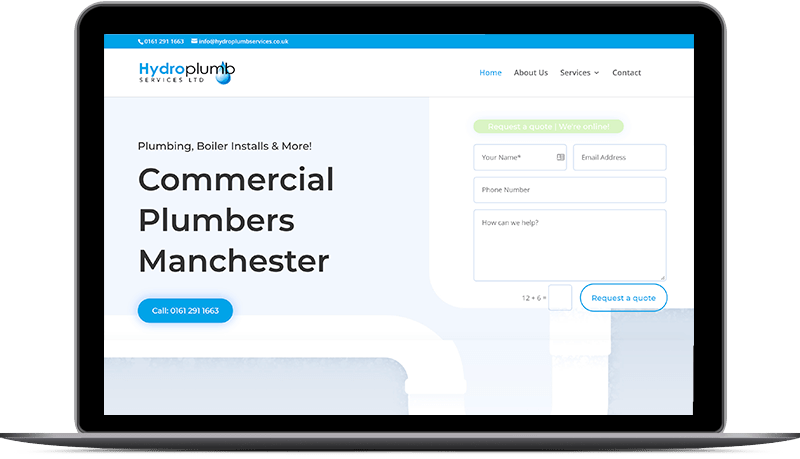 Hydroplumb Pay Monthly Web Design